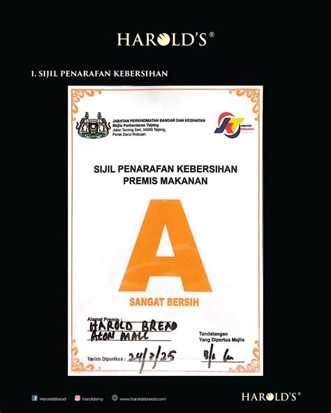 Sijil Halal Harold Bread