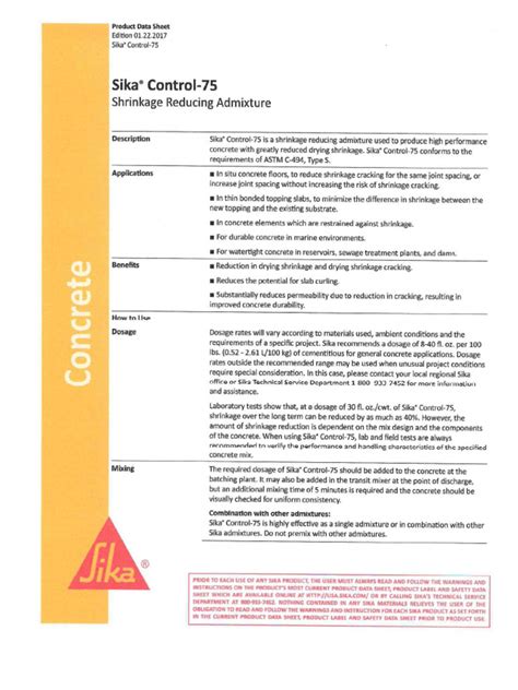Sika Control 75