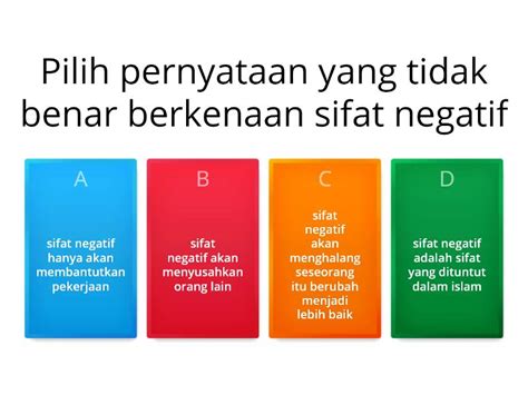Sikap Negatif