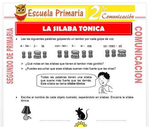 Silaba Tonica De Escuela