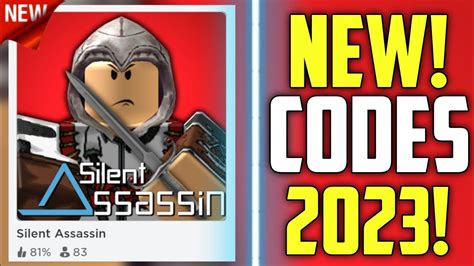 Silent Assassin Codes - Roblox - July 2023 -