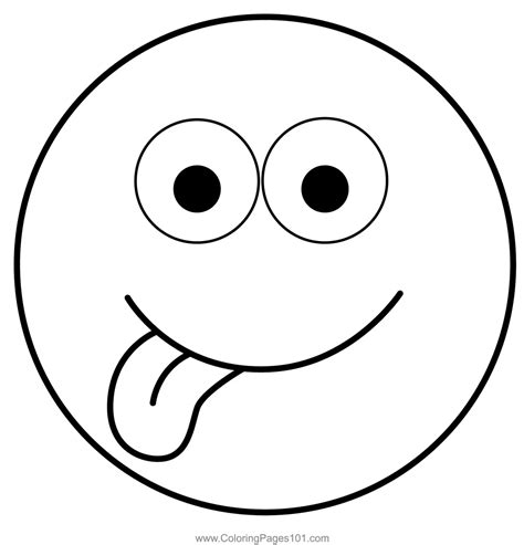 Silly Face Coloring Page