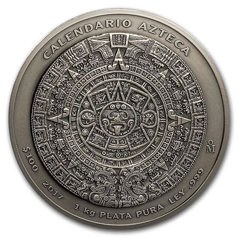 Silver Aztec Calendar