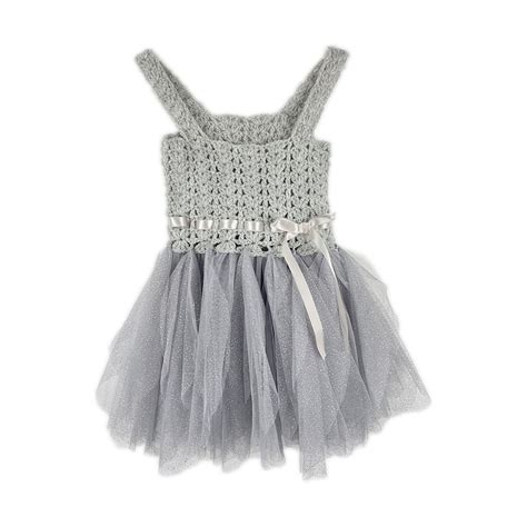 Silver Crochet Dress