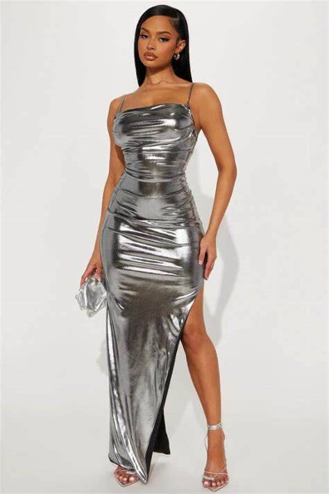 Shimmering Silver Dress