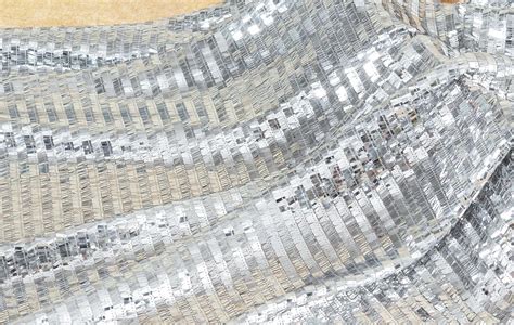 Flowing Silver Dress Fabrics