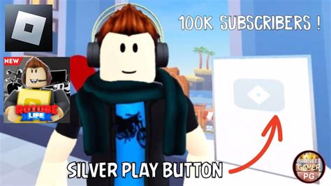 Silver Play Button - Roblox