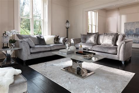 Silver Sofa Set