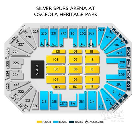 Silver Spurs Arena Seating Chart