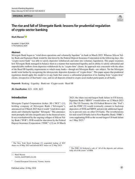 Silvergate Bank Regulation