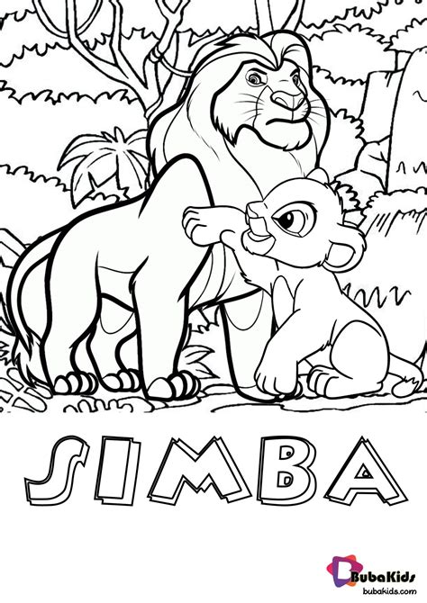 Simba Lion King Coloring Pages
