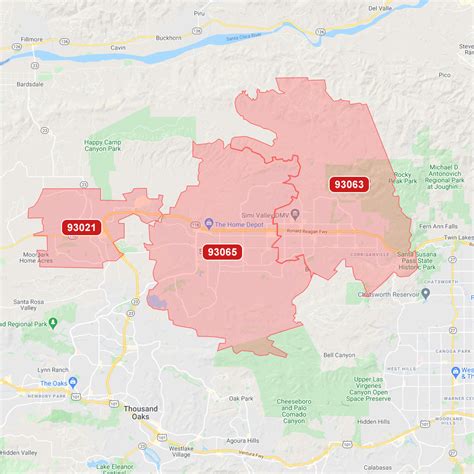 Where Is Simi Valley California On Map New Orleans Zip Code Map