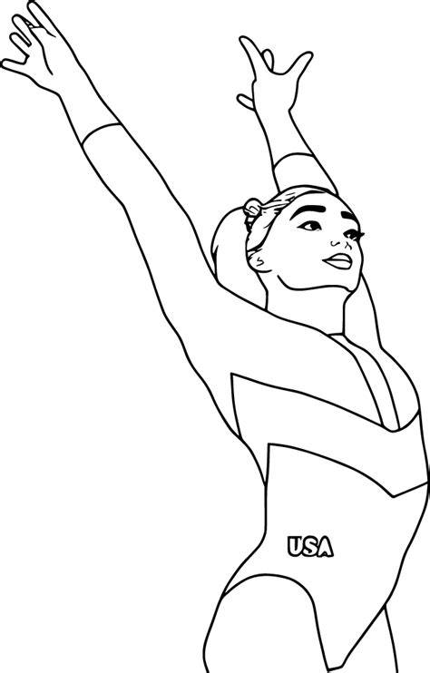 Simone Biles Coloring Pages