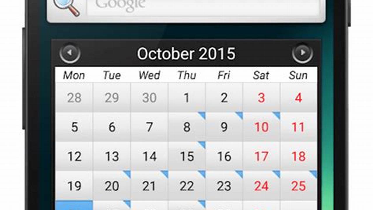 Simple Calendar Widget Android