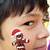 Simple Christmas Face Painting Cheek Designs