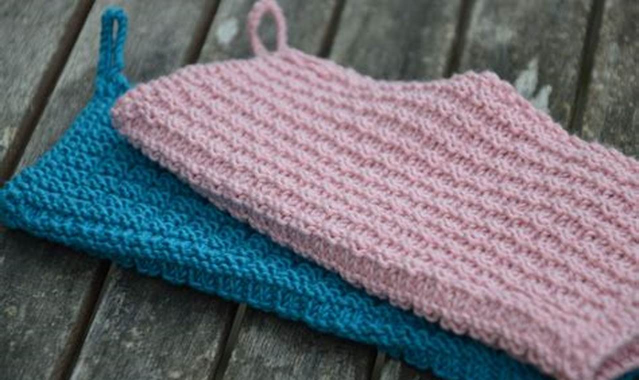 Simple Dishcloth Knitting Pattern