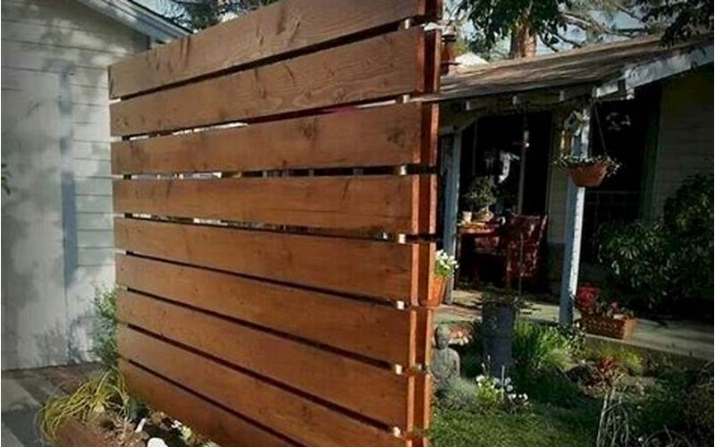 Simple Diy Privacy Wall Fence
