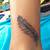 Simple Feather Tattoo