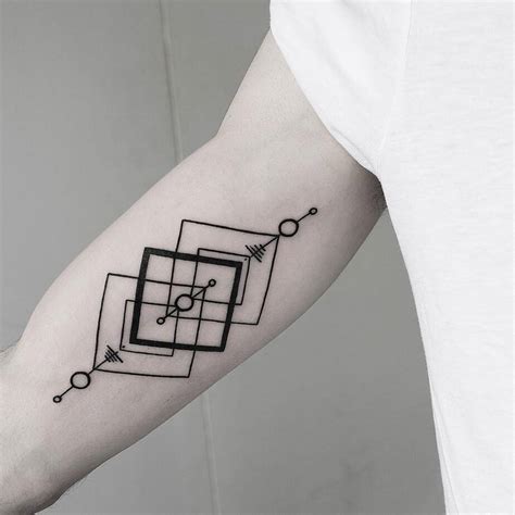 simple geometric tattoo in 2020 Geometric tattoo design