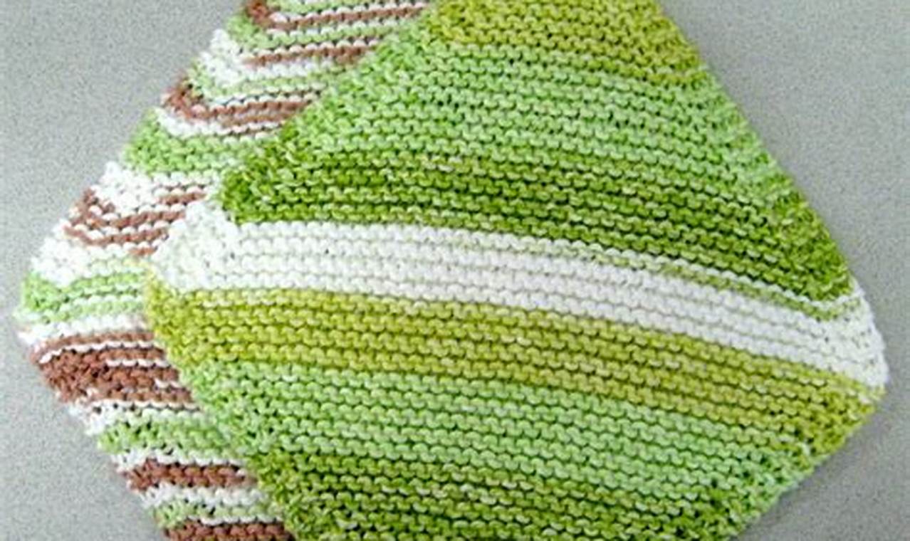 Simple Knit Dishcloth Pattern