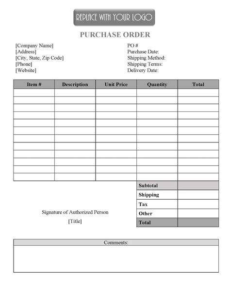 Simple Order Form Template Word — Free Download Order Form