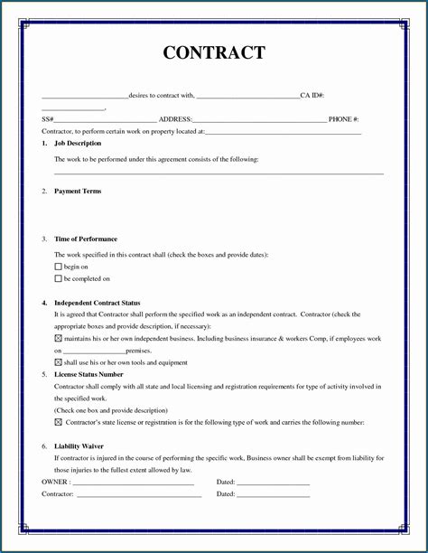 Letter Of Agreement Template Contract agreement, Contractor contract