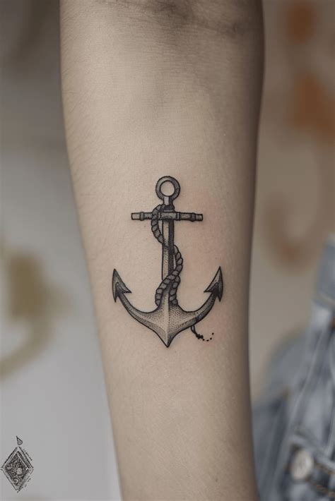 Simple Anchor Tattoo