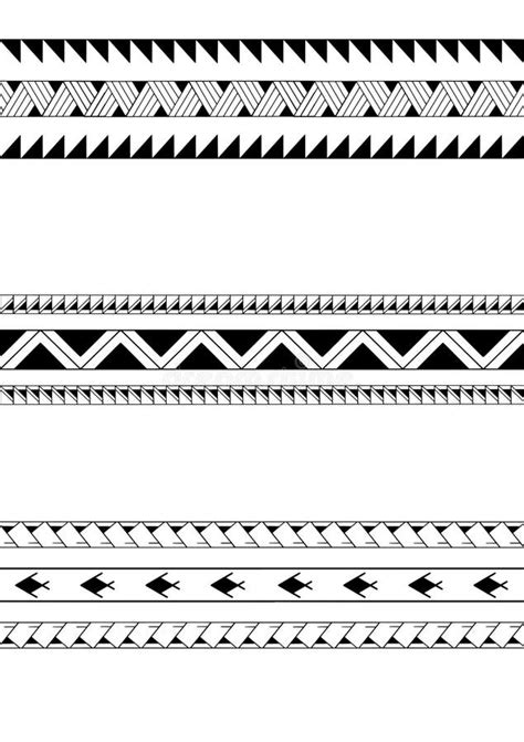 Simple Armband Tattoo Stencil