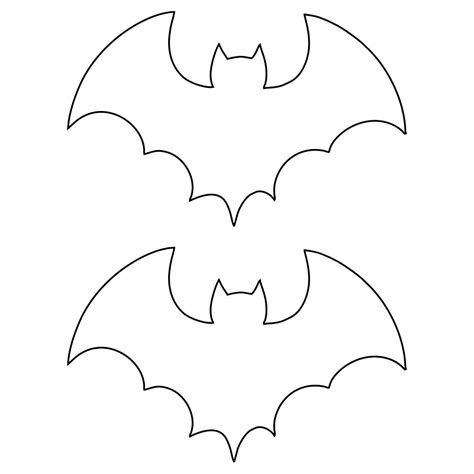 Simple Bat Template Printable