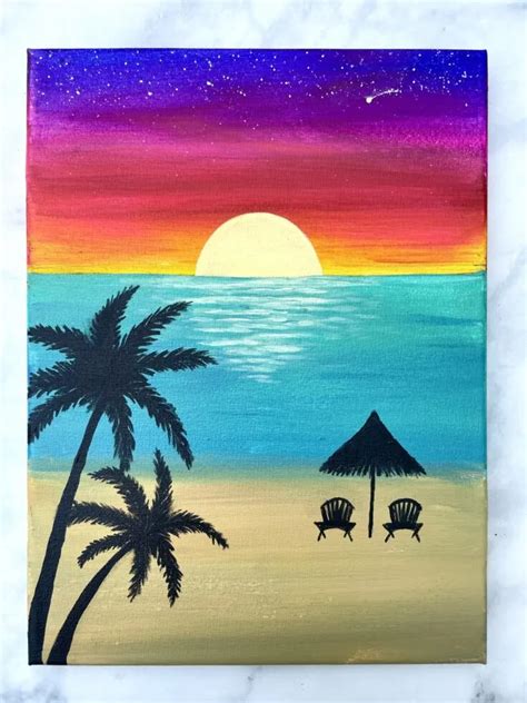 Simple Beach Scenes for Beginners