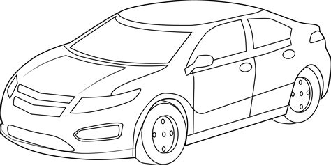 Simple Car Coloring Pages Printable