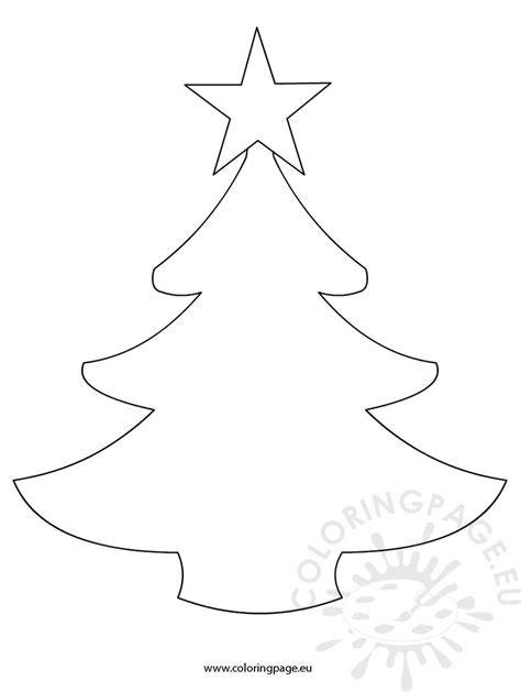 Simple Christmas Tree Coloring Page