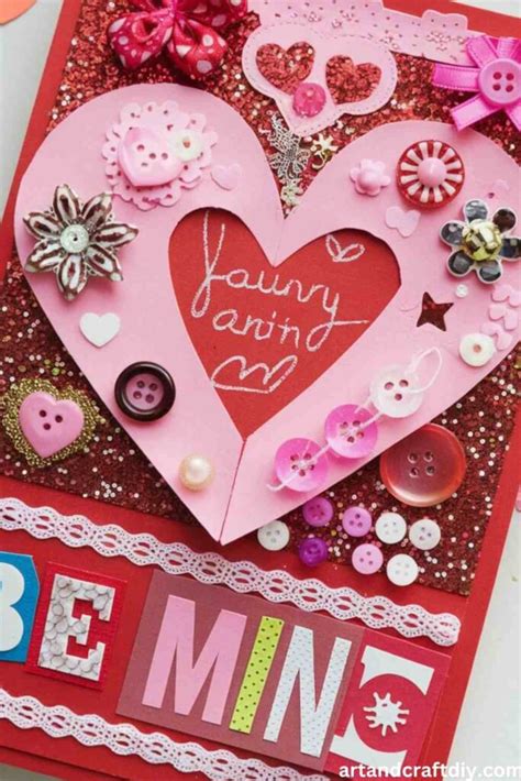 Simple Construction Paper Valentine's Cards