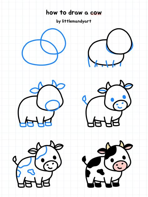 Simple Cow Drawing Ideas