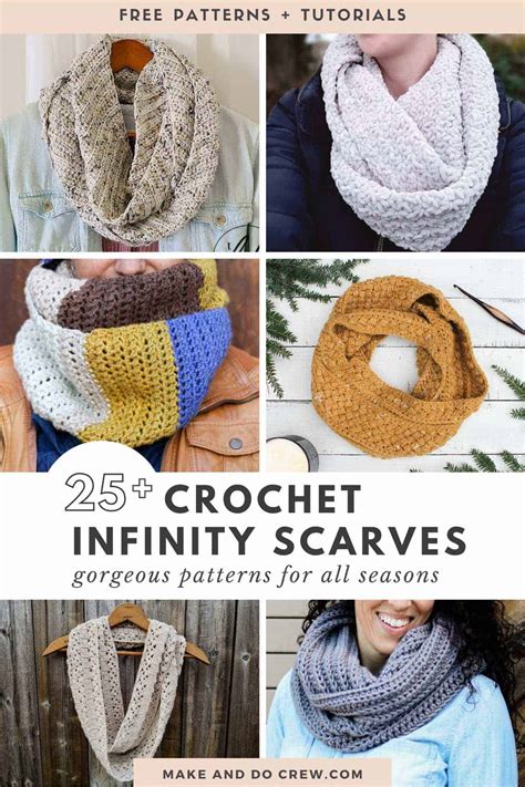 Simple Crochet Infinity Scarf