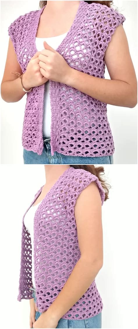Simple Crochet Vest