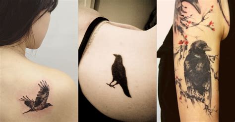Simple Crow Tattoo