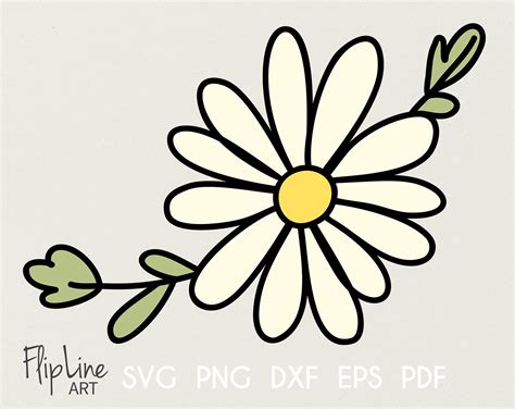Create Stunning Floral Designs with Easy-to-Use Simple Daisy SVG - Perfect for All Creative Projects!