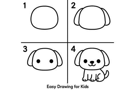 Simple Dog Drawing Tutorials