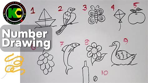 Simple Drawing Numbers Techniques