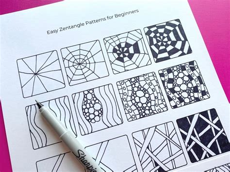 Simple Easy Zentangle Patterns