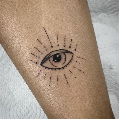 Simple Eye Tattoo On Arm