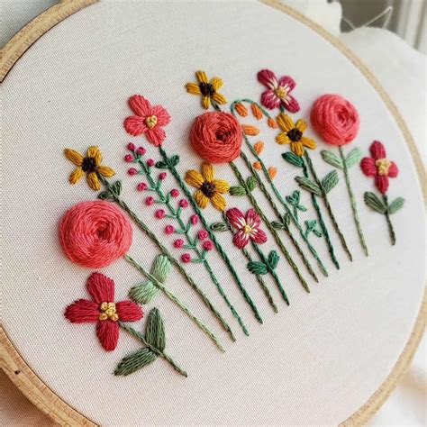 Simple Floral Embroidery Patterns
