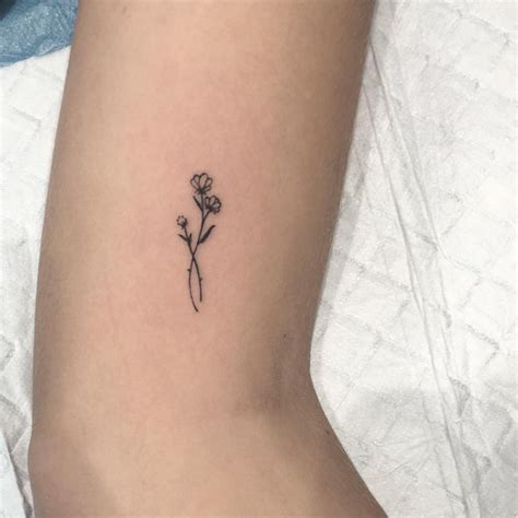 Simple Flower Tattoo