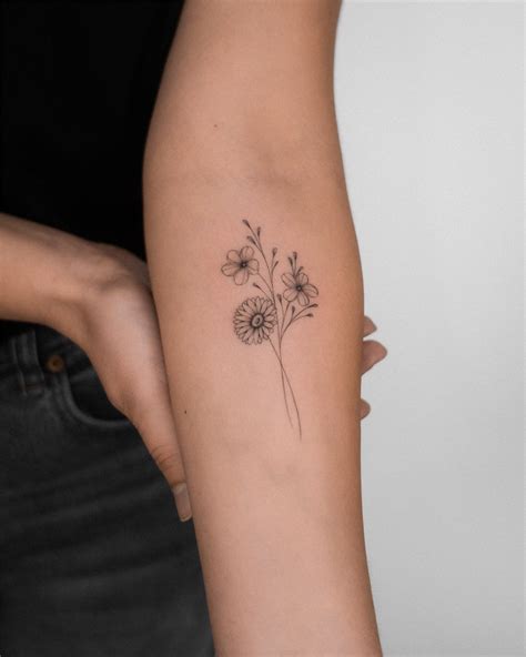 Simple Flower Tattoos