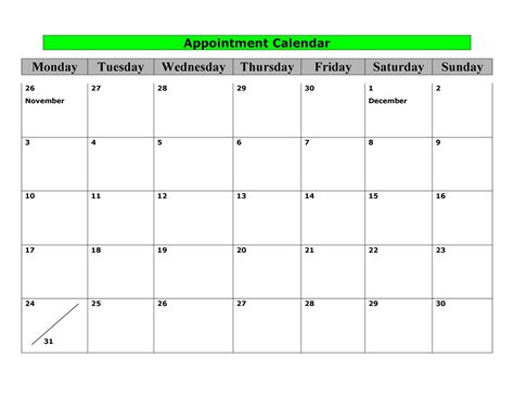 Simple Free Appointment Calendar Program