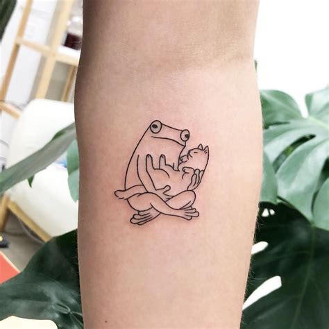 Simple Frog Tattoo