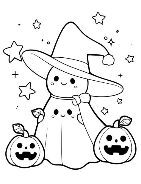 Simple Halloween Coloring Pages