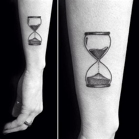 Simple Hourglass Tattoo