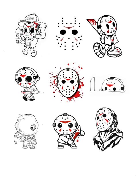 Simple Jason Friday The 13th Tattoos